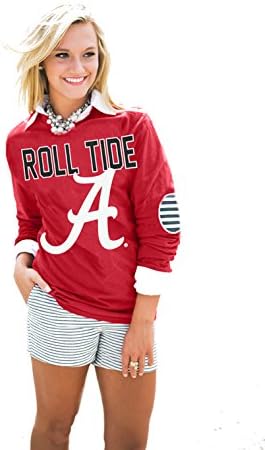 GAME DAY ELBOW PATCH TEE - CRIM-ALA (L)