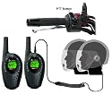 Comtech 5Km Cobra MT600 Motorbike Motorcycle 2 Two Way Radio Intercom Kit + CM-115OF Open Face Helmet Headsets