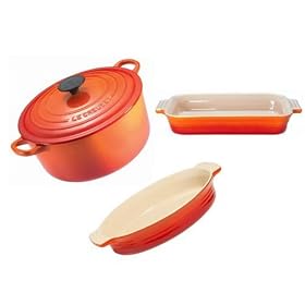 Le Creuset 3 Piece Set, Volcanic