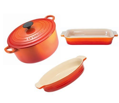 Le Creuset 3 Piece Set, Volcanic