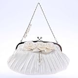 LAISSE PASSE ローズモチーフプリーツバッグ / レッセパッセ : パーティバッグ