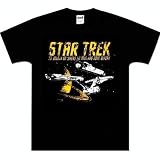 Star Trek 'Boldly Go' black heavyweight t-shirt