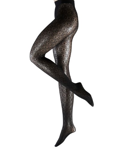 FALKE Damen Feinstrumpfhose, 40335 Allover Decor TI, Gr. 48/50 (XL), Schwarz (black 3009) Preisvergleich