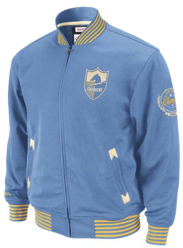 NFL San Diego Chargers Mitchell Ness Champions Track Jacket Throwbacks Mens MED at Amazon.com