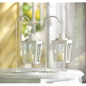 20 WHITE WEDDING LANTERN CENTERPIECES FAVORS NEW by 