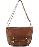 Sac besace en cuir marron mod&egrave;le Shanna