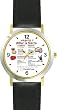 Habit 7 - Sharpen the Saw (Spanish) - DELUXE TWO-TONE WATCH from THE 7 HABITS - WATCH COLLECTION BY WATCHBUDDY&reg; - Arabic Numbers - Black Leather Strap-Size-Women's Size-Small
