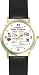 Habit 7 - Sharpen the Saw (Spanish) - DELUXE TWO-TONE WATCH from THE 7 HABITS - WATCH COLLECTION BY WATCHBUDDY&reg; - Arabic Numbers - Black Leather Strap-Size-Large ( Men's Size or Jumbo Women's Size )