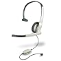 Plantronics X10 GameCom XBox 360 Corded Mono Headset - White / Grey