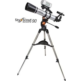 Click here to buy Celestron SkyScout Scope 90 - 90mm Refractor Telescope for SkyScout Personal Planetarium... by Celestron.