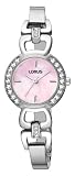 Lorus Ladies Stainless Steel Pink Dial Watch - RRS23QX9