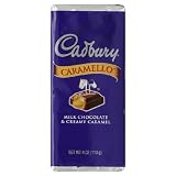 Cadbury Caramello Bar, Milk Chocolate & Creamy Caramel, 4-Ounce Bars (Pack of 6)