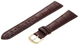 Hadley-Roma Men's MS2005RC-180 18-mm Bordeaux Genuine Alligator Leather Watch Strap