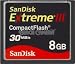 SanDisk 8 GB Extreme III CF Card SDCFX3-008G-A31  (Retail Package)