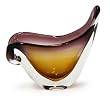 Murano handblown vase, 'Molten Amber'