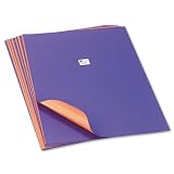 Pacon - Tandem Tones Poster Board, 14 pt., 22 x 28, Purple/Orange, 25 Sheets Per Carton - Pack of 5