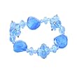Round Turqydise Crystals Sky Blue Faceted Crystals Bracelet Stretchable Stylish