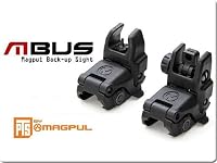 Magpul PTS MBUS Front & Rear Back-Up Sight Set Black Color Polymer from Magpul PTS (Professional Training & Simiulation) Division