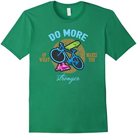 Men's DO MORE of what makes you stronger happy - TShirt for KIDS Medium Kelly Green