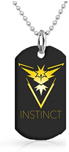Pokémon Go players Team Instinct dog tags Pokemon Go Gift Dog Tag with 30 inch Ball Chain Included Pokémon game