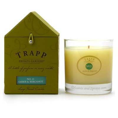 Trapp Large Poured Candle - No 21 Amber & Bergamot 7 oz.