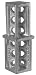 Designovations Inc. S225 SNAP'n SAFE Breakaway Square Ground Mount Sign Post Coupler for 2-1/4 Inch Sign Post Size