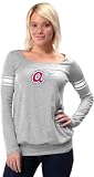 Atlanta Braves Cooperstown Women's Long Sleeve Armband Jersey Top - by Alyssa Milano