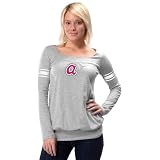 Atlanta Braves Cooperstown Ladies Long Sleeve Armband Jersey Top - by Alyssa Milano 