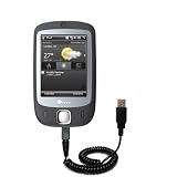 Coiled Power Hot Sync and Charge USB Data Cable w/ Tip Exchange for the Sprint Touch - Gomadic Brand