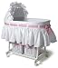 Burlington Basket Bassinet with Cloth Hood and 2 Storage Baskets
