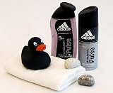 Männergeschenke Set COOL MAN mit Adidas Dynamic Pulse Duschgel und Deospray als Geschenk für Freunde und Geburtstagsgeschenke und Vatertagsgeschenke Set