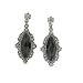 Jewelry : Black Diamonds Ornate Filigree Frame Earrings