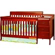 Athena Kimberly Convertible Crib - Cherry (Cherry) (71"W x 42"H x 34"D) Athena Kimberly Convertible Crib - Cherry (Cherry) (71"W x 42"H x 34"D)