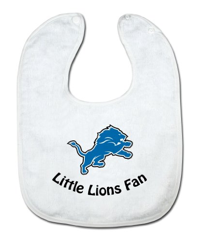 NFL Detroit Lions White Snap Bib with Team Logo