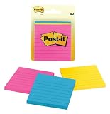 Post-it Notes, Original Pad, 2- 7/8 Inches x 2- 7/8 Inches, Assorted Neon, 50 Sheets per Pad, Three Pads per Pack (6301)