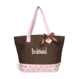 Chocolate Bridal Party Tote Bag