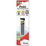 Pentel Super Hi-Polymer Lead Refill 0.5mm Fine, HB, 30 Pieces of Lead (C15BPHB-K6)