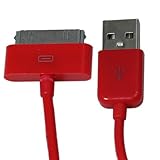 Red USB Sync Charging Cable for Apple Iphone 3g, 3gs, 4, 4s