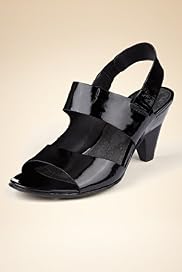Footglove™ Fashion Leather Twin Strap High Heel Shoes