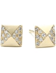 Zoe Chicco "Spikes" 14k White Diamond Spike Stud Earrings
