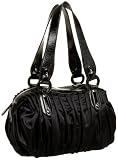 SR SQUARED by Sondra Roberts Pleated Nylon Satin Satchel