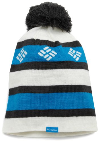 Columbia Mens Alpine Run Beanie, Compass Blue/Coal/Sea Salt, One Size