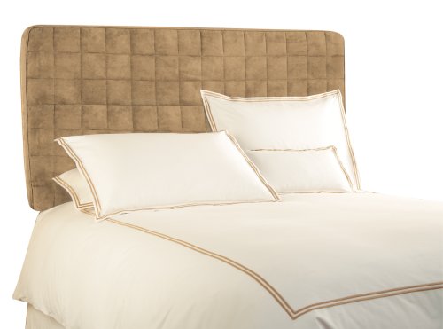 BackDrop Upholstered Full/Queen Tribeca Microsuede Headboard, Taupe