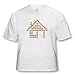 Houk Digital Design - Home - Modern Dotted Home Symbol (gold) - T-Shirts