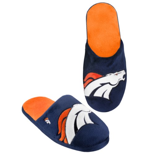 NFL Denver Broncos 2011 Big Logo Slide Slipper Hard Sole Extra Large
