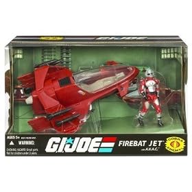 G.I. JOE 25th Anniversary Vehicle FireBat Jet with A.V.A.C.