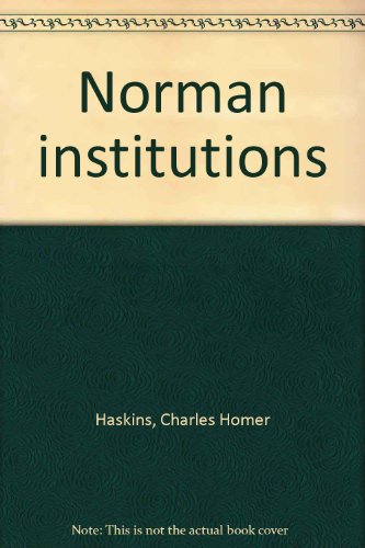 Norman Institutions
