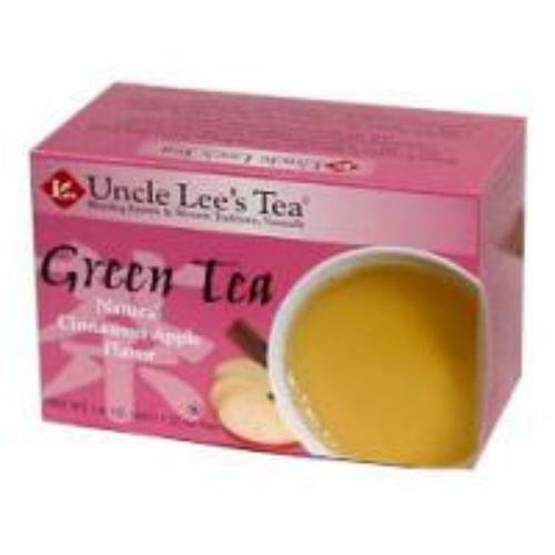 Green Tea With Cinnamon Apple, 20 Bags by Uncle Lee