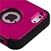 MYBAT IPHONE5HPCTUFFSO004NP Premium TUFF Case for iPhone 5 - 1 Pack - Retail Packaging - Titanium Solid Hot Pink/Black