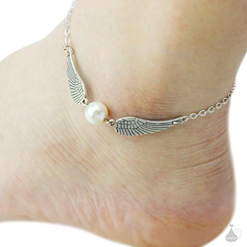 Harry Potter Golden Snitch Pendant Necklace Wings Chain Gift (18 Inches) (B Style Anklet)